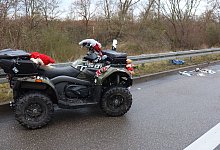 Unfall mit einem Nikolaus-Quad - Ren&eacute; Priebe/PR-Video/dpa
