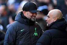 Klopp und Guardiola - Martin Rickett/PA Wire/dpa