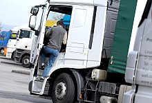 Pause auf Rasthof - Uwe Anspach/dpa/dpa-tmn