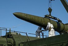 Iskander-Raketen - -/Russian Defense Ministry Press Service/AP/dpa