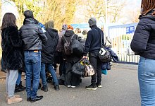 Schutzsuchende - Jonas Walzberg/dpa