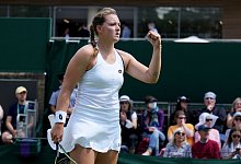 Jule Niemeier hat in Wimbledon das Achtelfinale erreicht. - Alberto Pezzali/AP/dpa