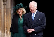 K&ouml;nig Charles und K&ouml;nigin Camilla - Hollie Adams/Reuters Pool/AP/dpa