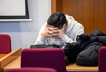 Prozess gegen sieben Angeklagte wegen Landfriedensbruch - Thomas Banneyer/dpa