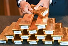 Goldreserven der Deutschen Bundesbank - Arne Dedert/dpa