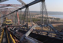 Stillgelegte F&ouml;rderbr&uuml;cke F60 im Besucherbergwerk - Deike Uhtenwoldt/dpa-tmn