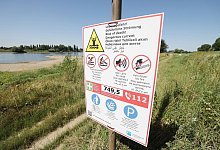 Warnschild - David Young/dpa