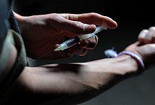 Heroinspritze - Frank Leonhardt/dpa