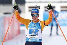 Zieleinlauf - Foto: Matthias Schrader/AP/dpa