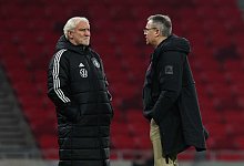 Rudi V&ouml;ller (l.) und Andreas Rettig - Christian Charisius/dpa