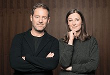 Das neue F&uuml;hrungsduo der Deutschen Filmakademie: Schauspielerin Alexandra Maria Lara und Regisseur Florian Gallenberger. - Florian Liedel/Deutsche Filmakademie /dpa
