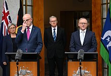 Australiens Premier Albanese - Lukas Coch/AAP/dpa