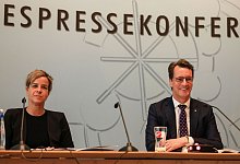 Pressekonferenz der Landesregierung - Oliver Berg/dpa