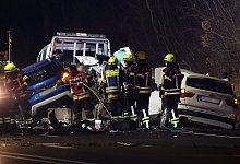 Schwerer Unfall mit mehreren Fahrzeugen in Mittelfranken - Felix Besold/NEWS5/dpa