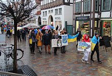 Demonstration "Ein Jahr Krieg in der Ukraine - Nadine Uphoff