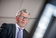 Ukraines Pr&auml;sident Selenskyj entl&auml;sst Botschafter Melnyk - Foto: Michael Kappeler/dpa