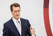 Nordrhein-Westfalens Ministerpr&auml;sident Hendrik W&uuml;st - Christoph Soeder/dpa/Archivbild