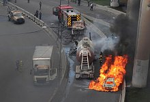 Explosion von Tankwagen in Mexiko - Tristan Velazquez/AP/dpa