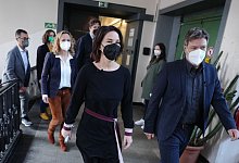 Ergebnis der Grünen-Urabstimmung - Foto: Kay Nietfeld/dpa