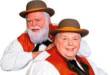 Wildecker Herzbuben: Hinter dem au&szlig;ergew&ouml;hnlichen Duo verbergen sich Wilfried Gliem (links) und Wolfgang Schwalm. - Wildecker Herbuben