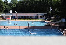 Blick &uuml;ber das Freibad Blomberg - Archivfoto: Nico Duellmann