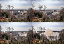 Br&uuml;ckensprengung an der A45 - Christoph Reichwein/dpa