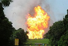 Geplatzte Gasleitung in Malaysia - Uncredited/AP/dpa