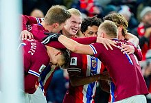 Erling Haaland und sein Team - Fredrik Varfjell/NTB/dpa