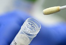 Ein Abstrich f&uuml;r das Testverfahren auf das Coronavirus - Foto: Sebastian Gollnow/dpa/Symbolbild