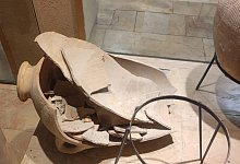 Junge zerst&ouml;rt 3500 Jahre alten Krug - Museum reagiert cool - Hecht Museum/dpa