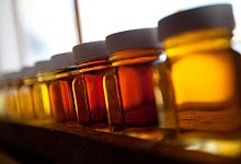 Ahornsirup strahlt oft in Goldtönen - Foto: Matthew Cavanaugh/epa/dpa-tmn