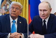 Donald Trump und Wladimir Putin - Evan Vucci/AP/Mikhail Metzel/Pool Sputnik Kremlin via AP/dpa