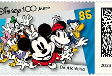 Briefmarke «100 Jahre Disney» - Disney/dpa