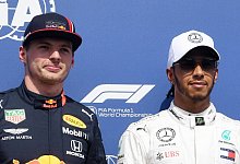 Verstappen und Hamilton - Foto: Uli Deck/dpa