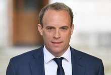 Dominic Raab vor Treffen der G7-Au&szlig;enminister - Foto: Stefan Rousseau/PA Wire/dpa