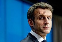 Emmanuel Macron, Präsident von Frankreich, stellt sich für eine zweite Amtszeit zur Wahl. - Olivier Hoslet/Pool EPA via AP/dpa