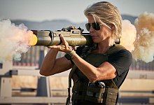 Linda Hamilton als K&auml;mpferin Sarah Connor in &laquo;Terminator: Dark Fate&raquo;. - Kerry Brown/ProSiebenSat.1 /dpa