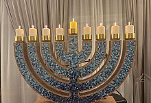 Chanukka-Leuchter - Thomas Struk/dpa