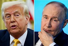 Donald Trump und Wladimir Putin - Pavel Bednyakov/AP/Pool via AP/dpa