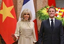 Präsident von Frankreich besucht Vietnam - Nhac Nguyen/AFP Pool via AP/dpa