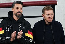 Sandro Wagner (l) und Julian Nagelsmann - Christian Charisius/dpa