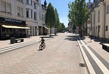 Eine leere Innenstadt: Die befürchten Geschäftsleute, die einen offenen Brief an Bürgermeister Dr. Roland Thomas geschrieben haben, wenn der Verkehrsversuch ab der zweiten Juli-Woche umgesetzt wird. Foto: Thomas Reineke - Thomas Reineke