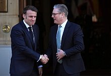 Macron und Starmer - Christophe Ena/Pool AP/AP/dpa