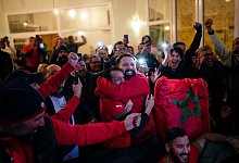 Marokkanische Fans - Daniel Cole/AP/dpa