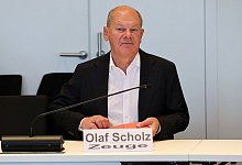 Untersuchungsausschuss Klimaschutzstiftung - Olaf Scholz - Bernd Wüstneck/dpa