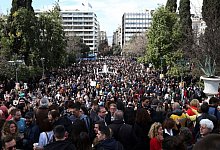 Demonstration nach Zugungl&uuml;ck in Griechenland - Yorgos Karahalis/AP