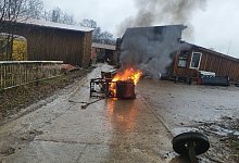 Scheunenbrand - Horst Brinkmann/Feuerwehr Kalletal
