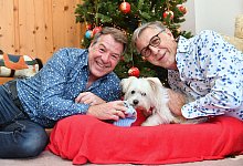 Patrick Lindner und Peter Sch&auml;fer - Foto: Zentralbild/dpa-Zentralbild/dpa