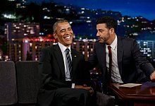 Barack Obama und Jimmy Kimmel - picture alliance / dpa
