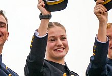 Spanische Prinzessin Leonor als F&auml;hnrich auf einem Schulschiff - Francisco J. Olmo/EUROPA PRESS/dpa